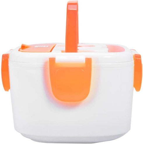 Heating Lunch Box, Electric Heating Lunch Box Portable Food Container Home Office US Plug 110V Orange