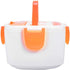 Heating Lunch Box, Electric Heating Lunch Box Portable Food Container Home Office US Plug 110V Orange