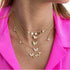 SUNXN Butterfly Necklace Dainty 18K Gold Butterfly Choker Pendant Necklace for Women Daughter Jewelry Birthday Gifts (Gold)