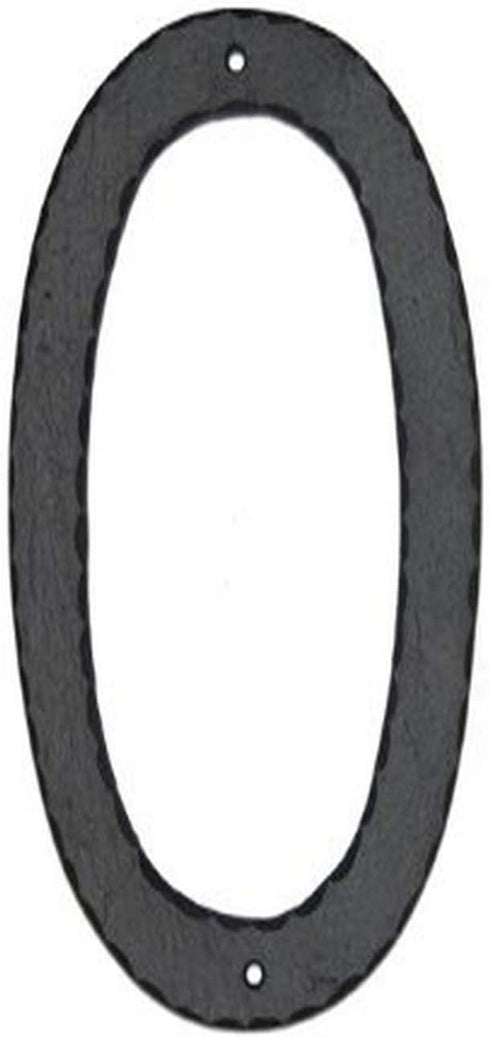 Montague Metal Products Textured Font Individual House Number, 0, 10-Inch
