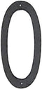 Montague Metal Products Textured Font Individual House Number, 0, 10-Inch