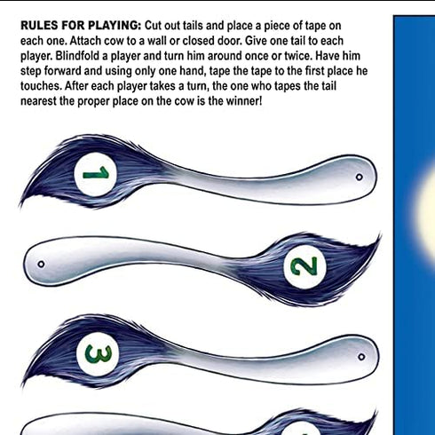 Beistle Pin the Tail on the Cow Game | 14-Pcs Game | 1-Pack