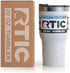 RTIC Tumbler with Splash Proof Lid, 20 oz, White, Insulated Travel Stainless Steel Coffee Mug, Sweat Proof, Keeps Hot & Cold Longer