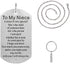 FALOGIJE to My Niece Pendant Necklace Jewelry Encouragement Gift from Aunt Uncle