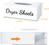 FEMELI Farmhouse Dryer Sheet Dispenser, Magnetic Dryer Sheet Holder for Laundry Room Decor & Organization, Acrylic Fabric Softener Sheets Container Box with Removeable Lid
