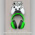 The UberAtlas Dual Game Controller & Headphone Stand Wall Mount Holder for Xbox ONE, Series X, PS5, PS4, PS3, Switch, STEELSERIES Gamepad & More, Stay Organized No Screws, by Brainwavz