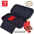 Game Traveler Nintendo Switch Super Mario Case - Adjustable Viewing Stand & Game Case Storage , Protective Vinyl Hard Shell Case with Deluxe Carry Handle - Nintendo Switch