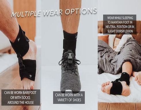 DOSH AFO Foot Drop Brace - Drop Foot Brace for Walking - Use as a Left or Right AFO Brace - Ankle Foot Orthosis Support Brace for Men and Women - Drop Foot Braces are used for Stroke, MS, & much more…