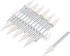 uxcell 6mm Wool Felt Mounted Points Conical Polishing Bits Burrs Buffing Wheels with 1/8" Shank 12 Pcs
