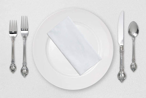 100 Count Luxury Linen Feel Disposable Guest Hand Towels in Bulk, Soft & Absorbent Cloth Like Paper Napkin for Bathroom, Kitchen, Weddings, Parties, Dinners or Events, White by eDayDeal