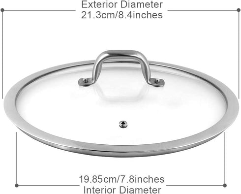 Duxtop Cookware Glass Replacement Lid (8 Inches)