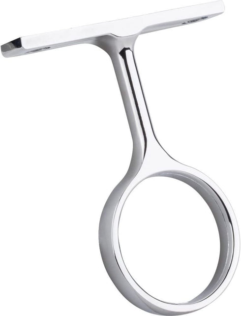 Box of 5 (Five) - Middle Mounting Bracket for 1-5/16" Round Closet Rod - Polished Chrome