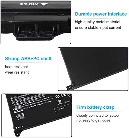 BP02XL 849909-850 Battery for HP Pavilion 15-au000 15t-au100 15t-au000 15z-aw000 15-au123cl 15-au023cl 15-au091nr 15-au063cl 15-au030wm 15-au018wm 15-au010wm 15-aw000 849909-855 849569-421 HSTNN-UB7B