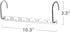 HOUSE DAY 6 Pack Metal Magic Hangers Space Saving Hangers Closet Space Saving Wardrobe Clothing Hanger Oragnizer, Updated Hook Design