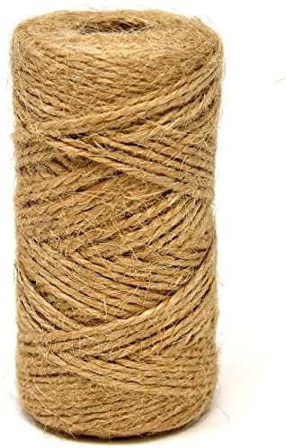 Christmas Baker’s Jute Twine, 3 Rolls of Red, Green and Natural Holiday Decorative String for Arts 'n' Crafts, Packing, Wrapping and Party Supplies, 450 Feet by Gift Boutique