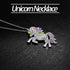 Hevout 8 pcs Unicorn Gifts for Girls Teen Necklace Bracelet Jewelry Hair Ties Backpack Slap Bracelet Stickers Keychain Coin Purse Accessories Stuff Party Favors Birthday Gifts Set for Women