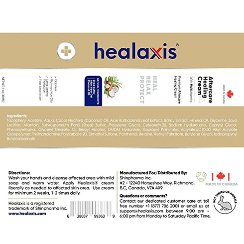 Healaxis Tattoo Aftercare Healing Cream - Premium Tattoo Brightener, Moisturizer for Color Enhancement - Organic Tattoo balm, Vegan Tattoo Care Lotion, Skin Moisturizing & Scar Repair Ointment-30ml