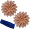 Brightest Place Pink Succulent Metal Wall Hanging Decor 6 inch Flower 2 Pack Microfiber Dusting Cloth