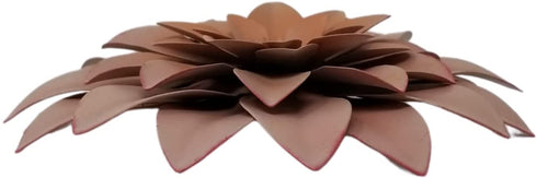 Brightest Place Pink Succulent Metal Wall Hanging Decor 6 inch Flower 2 Pack Microfiber Dusting Cloth