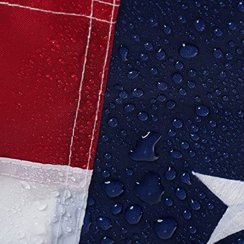 Homissor American Flags for Outside 3x5 US Flag Made in USA Heavy Duty Outdoor Durable Nylon Flag 3’ x 5’ with Embroidered Stars, Sewn Stripes and Brass Grommets