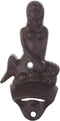 Retro Mermaid Cast Iron Beer Bottle Opener Wall Mounted Nautical Beautiful Woman Style for Beach Party Gifts