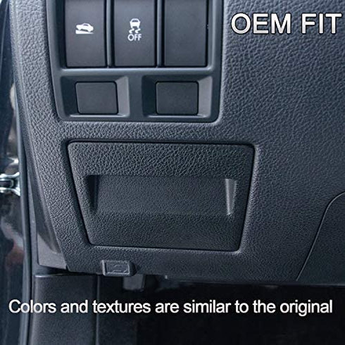 JKCOVER Interior Inner ABS Black Fuse Box Coin Container Storage Dash Tray Compatible with Subaru XV Crosstrek Forester Outback Legacy Impreza WRX STI Ascent (Black)