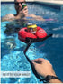 BLUE SMALL - Human Bobber Inflatable Floating Drink Holder – Beverage Bobber Drink Float for Tumblers, Yeti, Tervis, or Wine Bottle in the Hot Tub, Pool or Boat (SMALL 12oz Cans or Bottles)