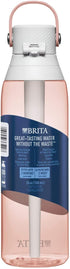 Brita Plastic Water Filter Bottle, 26 Ounce, Blush, 1 Count
