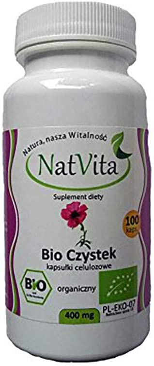 Organic Cistus Incanus 100 Capsules 400mg Herb
