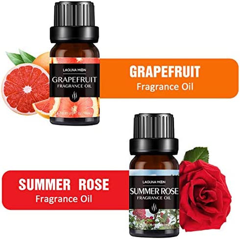 Fragrance Essential Oil - Organic 6pc Holiday Breeze Scent Gift Set - Perfect for Candle Making, Soap Scents, Slime - Oils for Diffuser, Humidifier, Aromatherapy, Aroma Beads, Car Freshener (10mL)