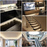BTF-LIGHTING FCOB COB Flexible High Density Uniform Light LED Strip 10W/m 16.4FT DC24V Warm White 3000K CRI 90+ 8mm Width Dimmable LED Ribbon for Bedroom Kitchen Home Indoor Decoration