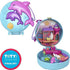 Polly Pocket Dolphin Beach Compact, Beach-Adventure Theme With Micro Polly & Mermaid Doll, 5 Reveals & 12 Accessories, Pop & Swap Feature, Great Gift For Ages 4 Years Old & Up