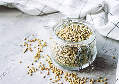 Organic Buckwheat Groats, 8 Ounces - Hulled, Non-GMO, Kosher, Raw, Vegan, Sirtfood, Bulk