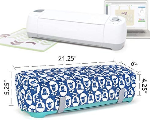 Luxja Dust Cover Compatible with Cricut Explore Air and Explore Air 2, Cover with Back Pockets, Sheep