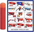 Mega Dart Refill Pack 120 Pcs 9.5cm Red Premium Refill Bullets for N-Strike Mega Series Blasters
