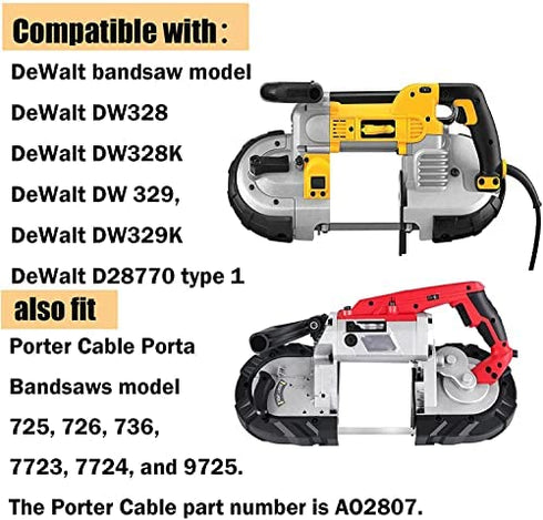 Replacement Milwaukee Pulley tires 45-69-0010 For milwaukee BandSaws Blade AO2807 6238N 6230 6232-6 6225 6238-20 2729-20 (2 Pack)