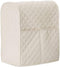 Giveme5 Kitchen Aid Mixer Cover, Leather Stand Mixer Cover Dust-Proof Cover Lattice Pattern Thicken Protector Cover Organizer Bag for Kitchen Mixer QT4.5 QT5 QT6 (Beige)