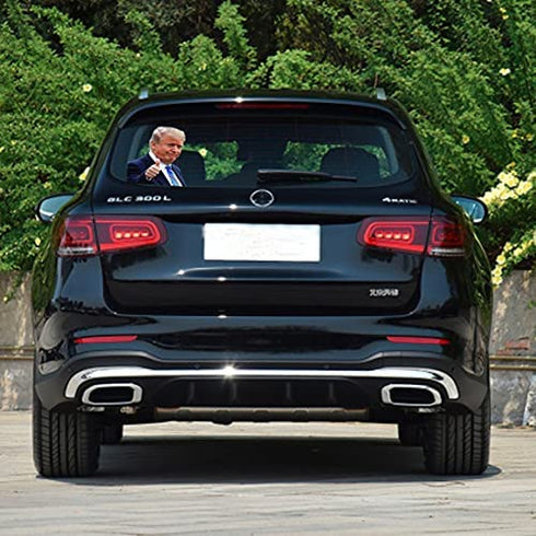 Toogod Trump Car Sticker Window Cling Window Decal Automotive Decals(for Passenger/Right Side)