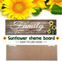 3 Pieces Sunflower Farmhouse Wall Decor Sunflower Wooden Sign Front Porch Decoration Sunflowers Kitchen Decor This is us Family Together Hanging 11.8 x 3.54 Inches Summer Wall Sign Decor for Bathroom