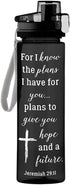 Religious for I Know The Plans Jeremiah 29:11 Water Bottle, 25 Ounce