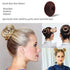 Extra Small Hair Bun Maker for Kids, 6 PCS Chignon Hair Donut Sock Bun Form for Girls, Mini Hair Doughnut Shaper for Short and Thin Hair (Small Size 2 Inch, Dark Brown)