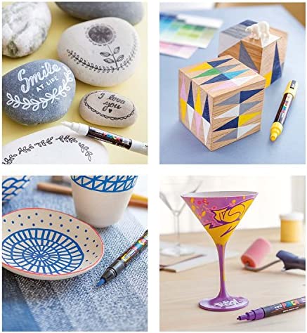 Posca Acrylic Paint Marker, Extra Fine, White