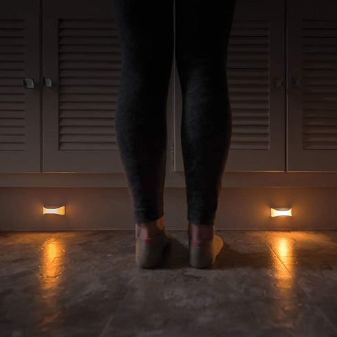 Mr Beams MB500A-WHT-04-00 LED Dusk to Dawn Stair Night Light, One Size, White, 4 Each