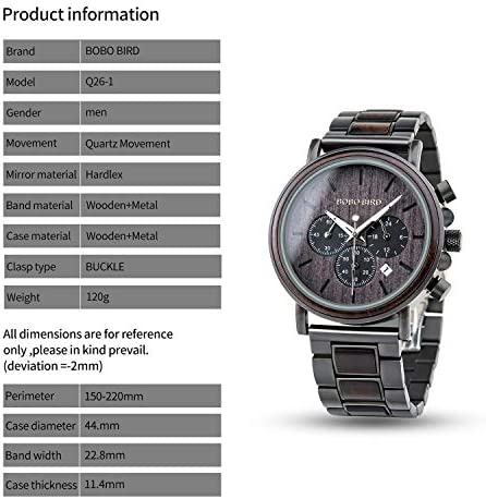 Engraved Wooden Watch for Boyfriend My Man Fiancé Husband Customized Personalized Wood Watches for Men Birthday Anniversary Personalized Watch