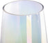 Lyellfe 2 Pack Modern Glass Vase for Flower, Clear Decorative Iridescent Vase, 8.6" Tall Irised Ins Handicraft Creative Table Vase for Centerpieces, Living Room, Home, Office, Gifts, Wedding