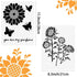 6 Pieces Sunflower Stencil Kit You are My Sunshine Stencil Butterfly Sunflower Reusable Mylar Template Stencils with Metal Open Ring for Painting on Wood Wall Home Decor