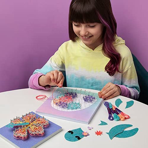 Craft-tastic String Art Sea Turtle for 2 Fun Craft Projects — Sea Turtle and Hibiscus Flower — Ages 10+