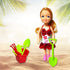 Mini Fashion Doll, 5 Inches Dress-Up Doll, with Small Accessories Aged 3+ (Beach Girl)