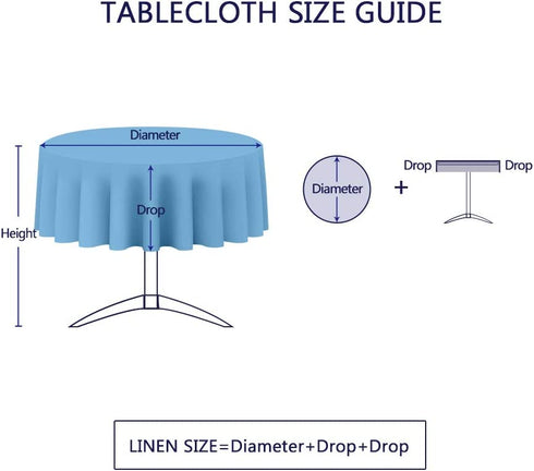 Lahome Solid Color Tassel Tablecloth - Cotton Linen Round Table Cover Kitchen Dining Room Restaurant Party Decoration (Gray, Round - 60")