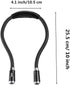 LED Book Light Reading Light Neck Hug Light Knitting Lamp with 4 LED Hands Free 3 Adjustable Brightness Flexible Portable for Craft Reading Walking